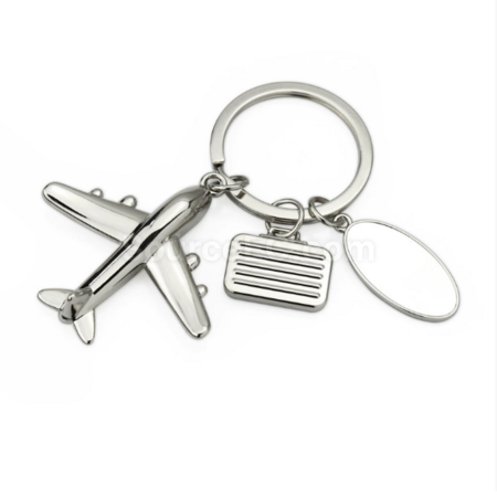 Customization 3D model airplane keychain Promotional Products