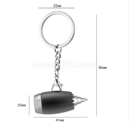 Customization 3D model airplane keychain Promotional Products