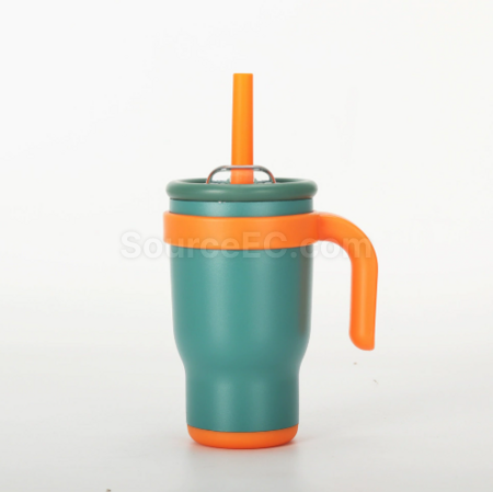 Customization 14oz Straw handle thermos cup Promotional Products