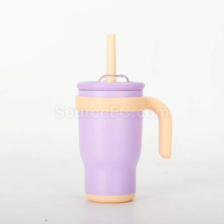 Customization 14oz Straw handle thermos cup Promotional Products