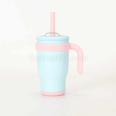 Customization 14oz Straw handle thermos cup Promotional Products