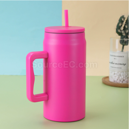 Customization 50OZ Straw handle thermos cup Promotional Products
