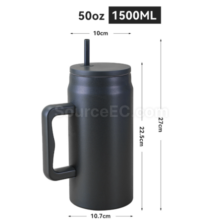 Customization 50OZ Straw handle thermos cup Promotional Products
