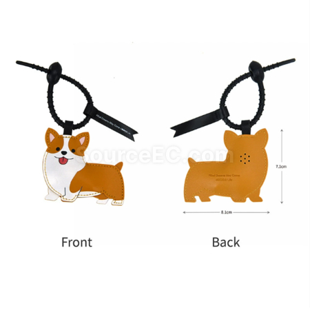 Customization Pinch the sound producing leather keychain Promotional Products