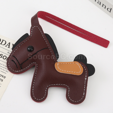 Customization PU Leather Pony Pendant Promotional Products