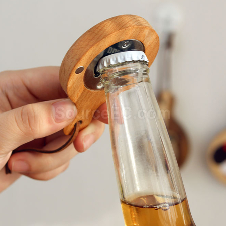 Customization Solid wood refrigerator with bottle opener Promotional Products