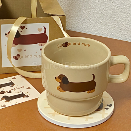 Customization Cartoon Ceramic Coffee Mug Promotional Products