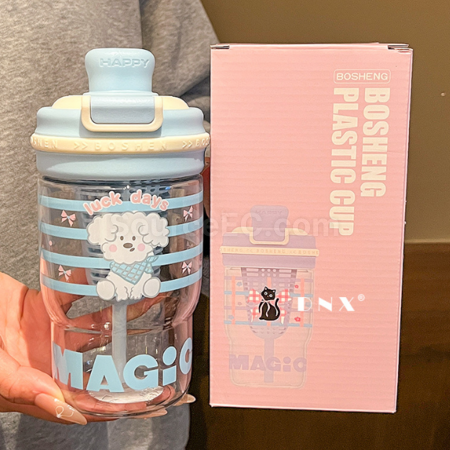 Customization Tritan Cute straw water cup Promotional Products