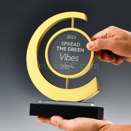 Customization Rotatable Crystal Trophy Promotional Products