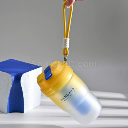 Customization Double - drinking - opening straw water cup Promotional Products