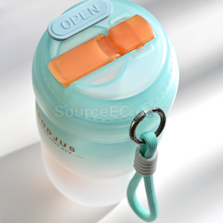 Customization Double - drinking - opening straw water cup Promotional Products