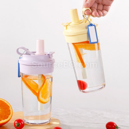 Customization Plastic straw water cup Promotional Products