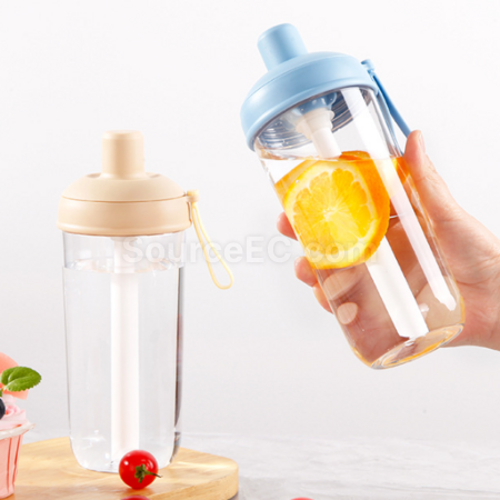 Customization Plastic straw water cup Promotional Products