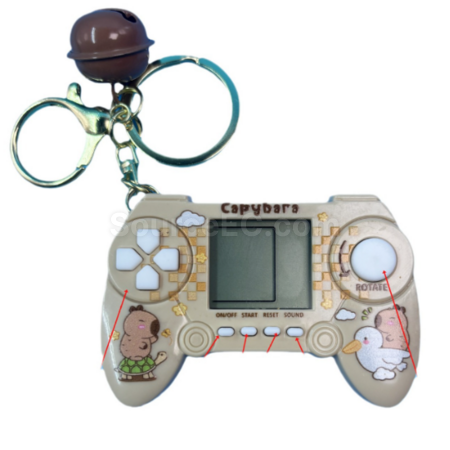 Customization Capybara Game Console Keychain Promotional Products