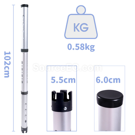 Customization Golf Detachable Three-Section Aluminum Tube Ball Collection Tube Promotional Products