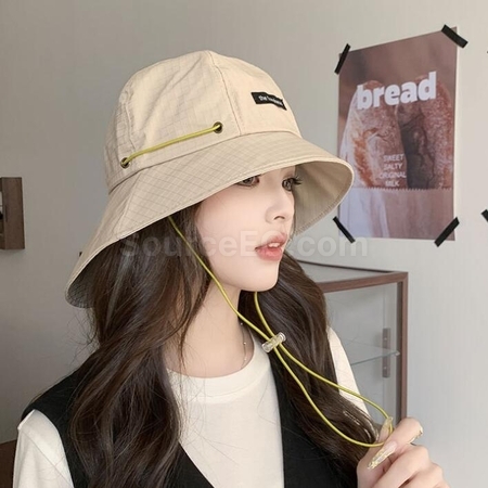 Customization Japanese Style Drawstring Wide Brim Sun Protection And Waterproof Basin Hat Promotional Products