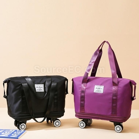 Customization Large Capacity Universal Wheel Dry And Wet Separation Expandable Waterproof Luggage Bag Promotional Products