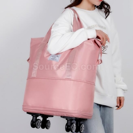 Customization Large Capacity Universal Wheel Dry And Wet Separation Expandable Waterproof Luggage Bag Promotional Products