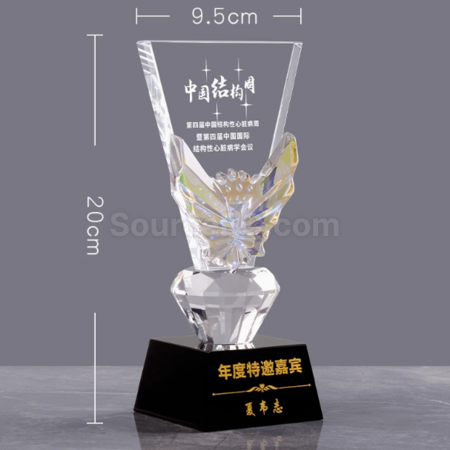 Customization Creative Color-Changing Crystal Trophy Promotional Products