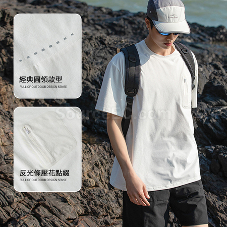 Customization Lightweight Breathable Sunscreen Quick - Drying Men's T - Shirt Promotional Products