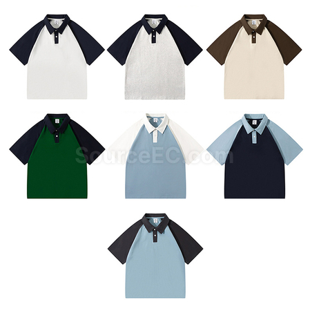 Customization Raglan Sleeve Polo Shirt Promotional Products