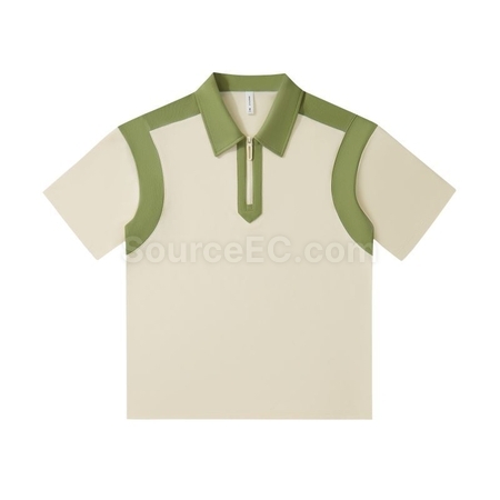 Customization Vintage Patchwork Polo Shirt Promotional Products