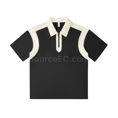 Customization Vintage Patchwork Polo Shirt Promotional Products