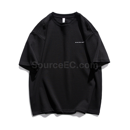 Customization 300g Heavyweight Solid Color Short-sleeved T-shirt Promotional Products