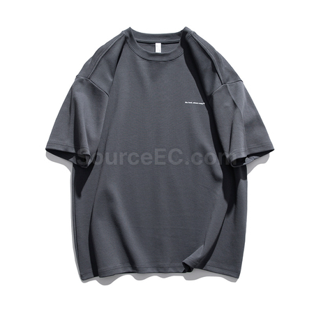 Customization 300g Heavyweight Solid Color Short-sleeved T-shirt Promotional Products