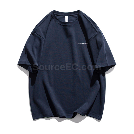 Customization 300g Heavyweight Solid Color Short-sleeved T-shirt Promotional Products