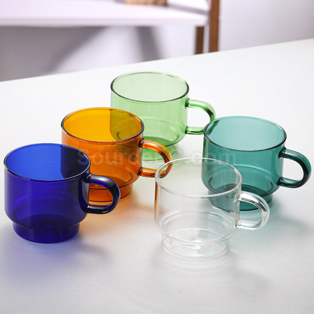 Customization Colored Glass Coffee Cup Promotional Products