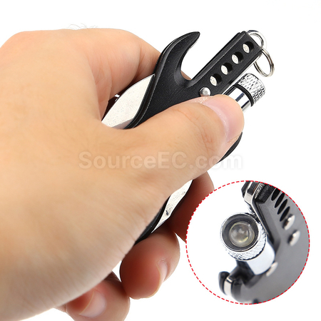 Customization Multi-Function Knife With LED Light And Keychain Promotional Products
