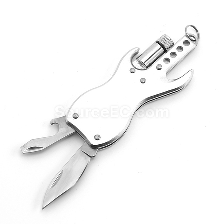 Customization Multi-Function Knife With LED Light And Keychain Promotional Products