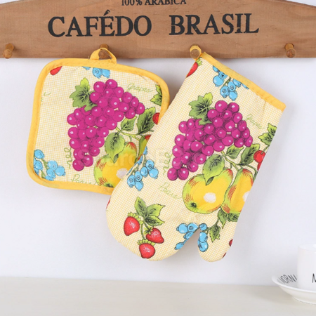 Customization Two-piece set of microwave anti-scald gloves and mats Promotional Products