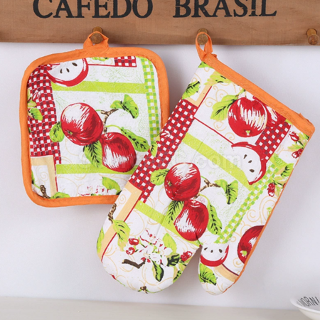 Customization Two-piece set of microwave anti-scald gloves and mats Promotional Products