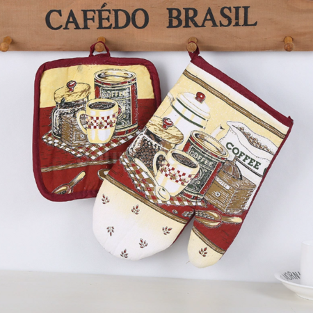Customization Two-piece set of microwave anti-scald gloves and mats Promotional Products