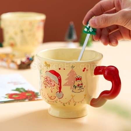 Customization Christmas Cup Creative Ceramic Mug Promotional Products