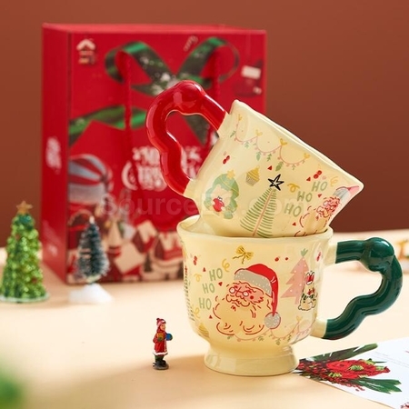 Customization Christmas Cup Creative Ceramic Mug Promotional Products