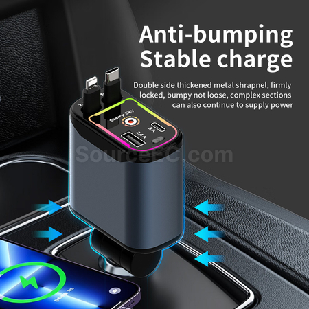 Customization 4-in-1 Retractable Cable Super Fast Charging  Promotional Products