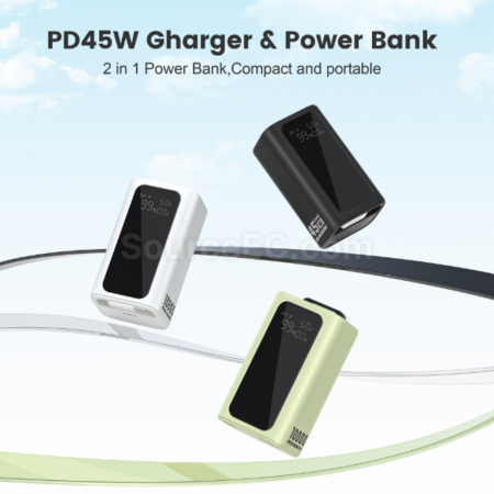 Customization Portable mobile power supply with built-in cable Promotional Products