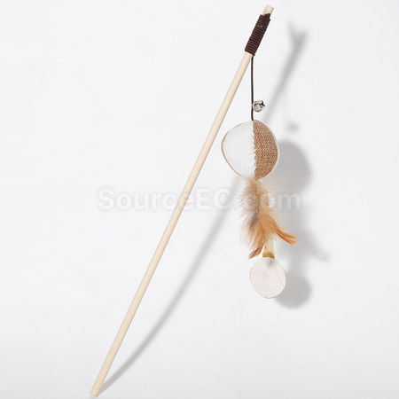 Customization Customized Solid Wood Cat Teaser Promotional Products
