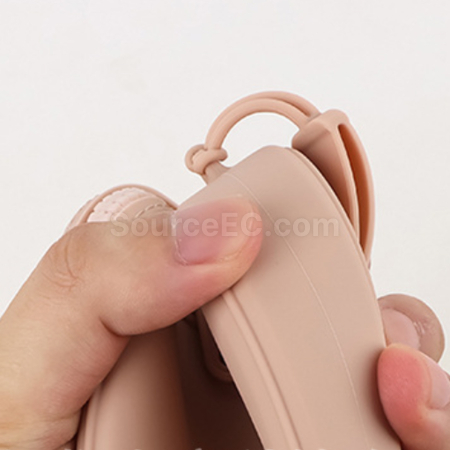 Customization Heart-Shaped Portable Waterproof Silicone Cosmetic Bag Promotional Products