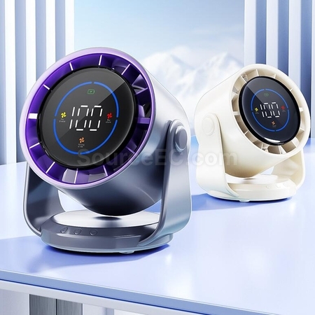 Customization Desktop Shaking Digital Display Fan Promotional Products