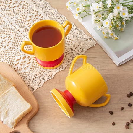 Customization Creative Double-Handled Ceramic Mug Promotional Products