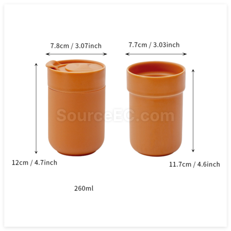 Customization Travel Silicone Ceramic Mug  Promotional Products