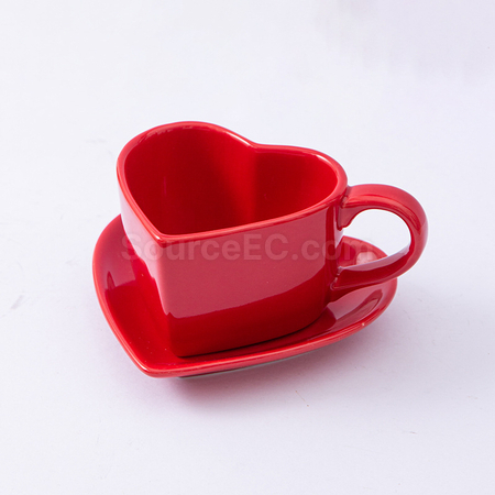 Customization Ceramic Coffee cup And Saucer Set Promotional Products