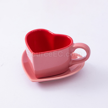 Customization Ceramic Coffee cup And Saucer Set Promotional Products