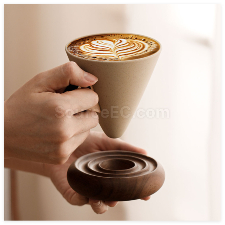 Customization Stoneware Funnel Coffee Cup Promotional Products