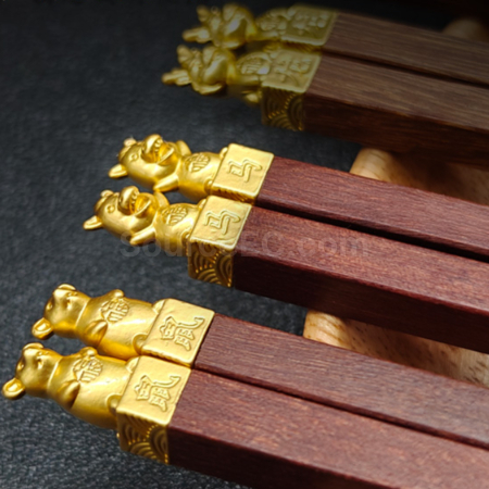 Customization 12 Chinese Zodiac Chinese Rosewood Chopsticks Promotional Products