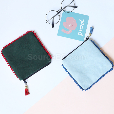 Customization Canvas Coin Purse Promotional Products